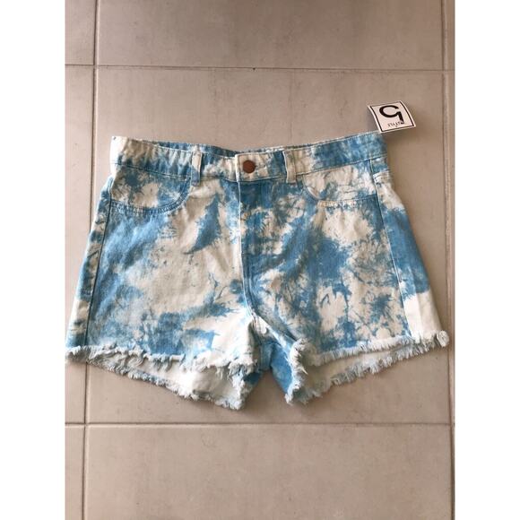 Style 5 Denim Jean Shorts Acid Wash High Waist Cut Off - Picture 1 of 9